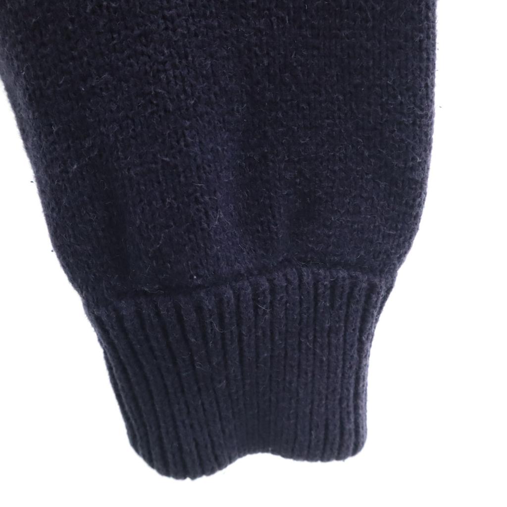 TOMMY HILFIGER 90s Old Border Pattern Long sleeve knit S Navy Men's Used