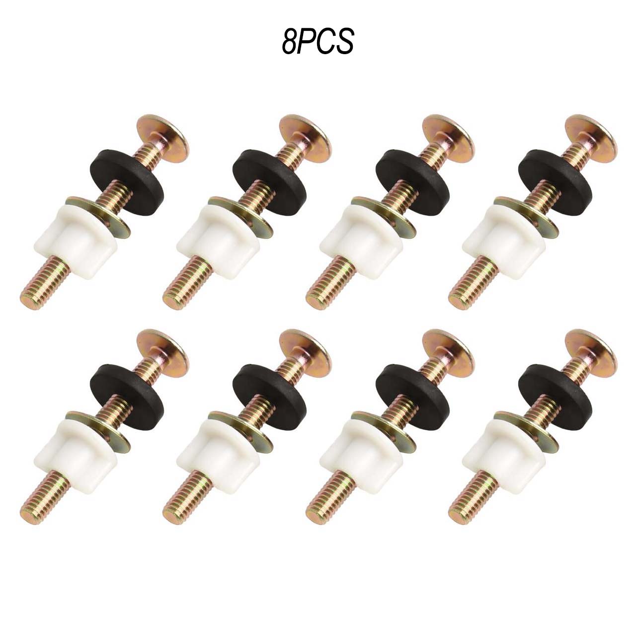 Toilet Seat Screw Set Hinge Bolts Replacement Toilet Seat Bolt Plastic Nuts 8pcs