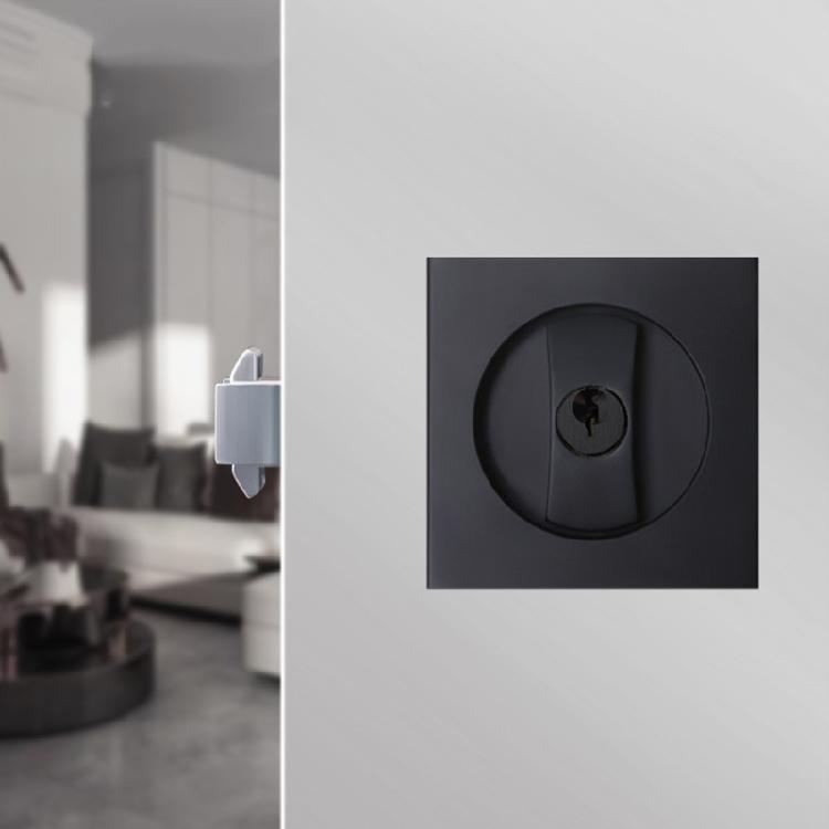 Invisible Recessed Door Lock for Sliding-Door Stainless Steel Privacy Door-Latch