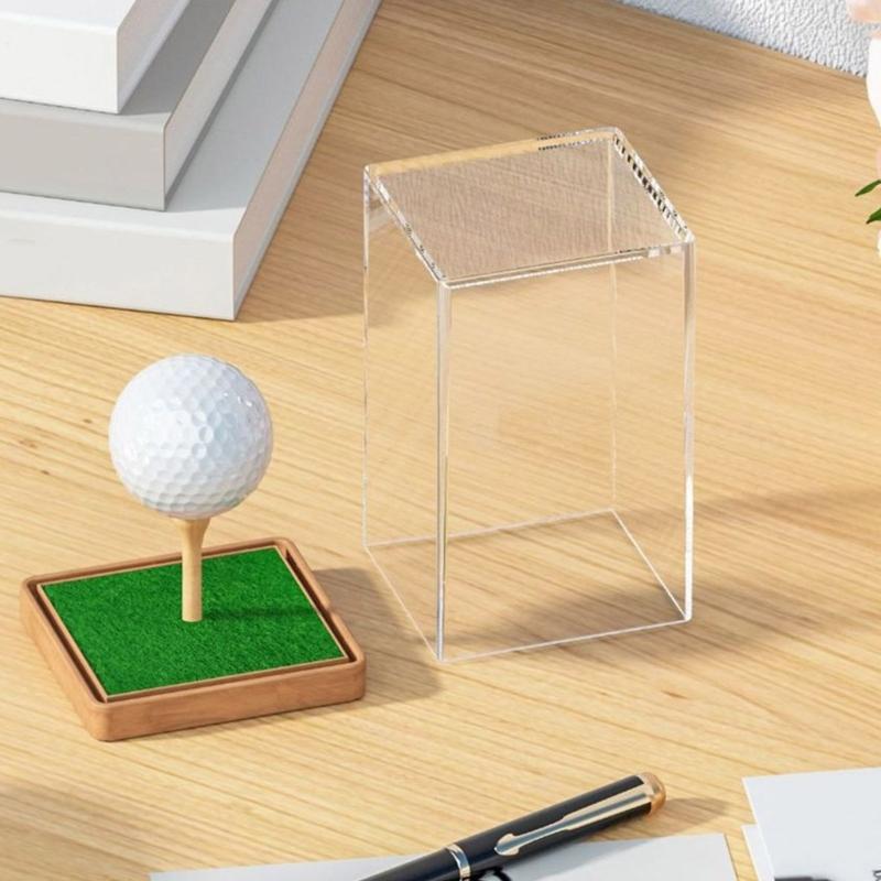 Scatola Contenitore in Acrilico per Palline da Golf Custodia Espositore per Palline da Golf Contenitore Copertura Protettiva per Golf Supporto Antipolvere