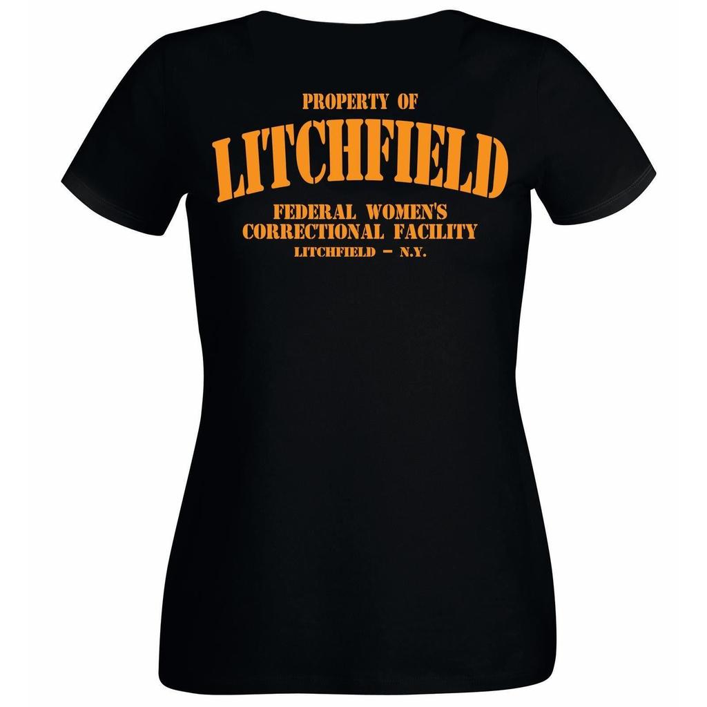 Unisexs Property Of Litchfield Correctional Facility Prison Lady Fit TShirt