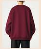 Men's Trendy Red Plus Size Fleece Hoodie 2026: Youth Fashion Long Sleeve Sports Top
