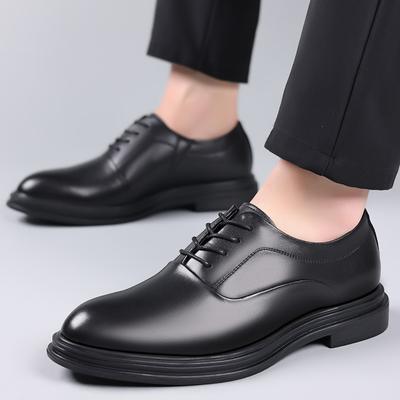 Herrenschuhe zum Anziehen Oxfords Business Büro Spitz Schwarz Schnürschuhe Herren Formelle Schuhe Büro Herren Hochzeitspartyschuhe