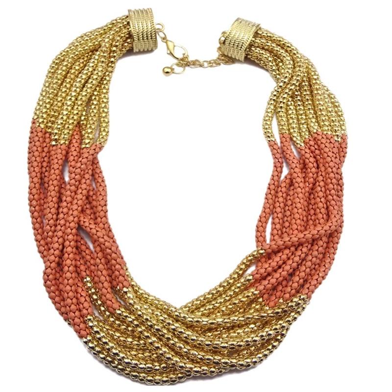 Collana Bohémien In Pietra Turchese Con Perline Di Riso Multistrato – Regolabile, In Lega E Zircone, Regalo Donna Significativo