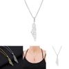 Stainless Steel Israel And Palestine Map Necklace Unisex Geometric Design Fashion Jewelry