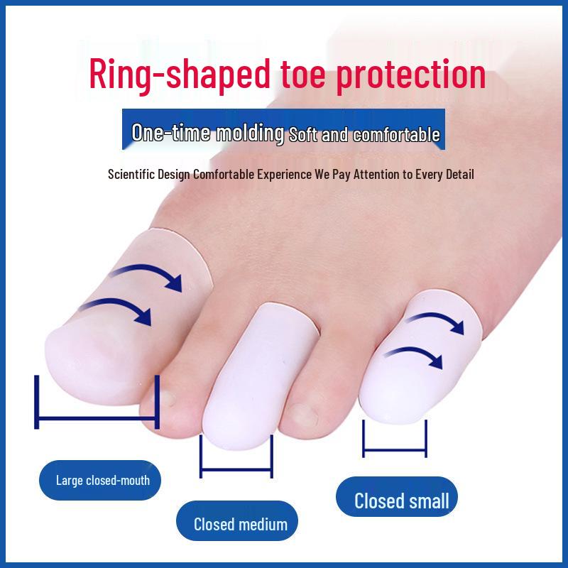 Comfortable Cuttable Silicone Toe Protectors for Sports