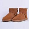 Fashion Men Snow Boots 100% Genuine Leather Waterproof Men Shoes Comfortable Non Slip Ankle Boots for Men Plus Size Warm Boots