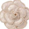 Flower Brooch Elegant Decorative Accessory Decor Ornament for Coat Suit Cover Up White