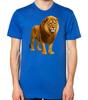 Lion Graphic T-Shirt Animal Print Casual Short Sleeve Unisex Tee