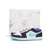 Air Jordan 1 Slip Resistant Coverage Low Top Vintage Basketball Shoes Men's Blue Black HJ9013-550(Team59-SBOX)