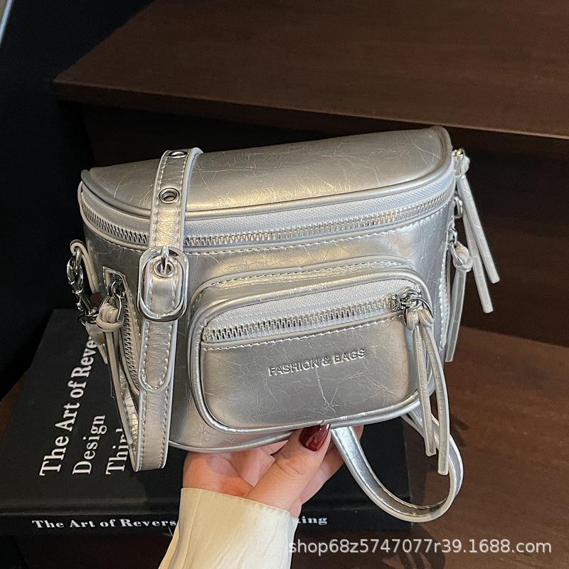 Bag Women's 2025 New Crossbody Bag Casual Bag High-end Fashion Shoulder Bag Small Fanny Bag Temperament Saddle Bag
