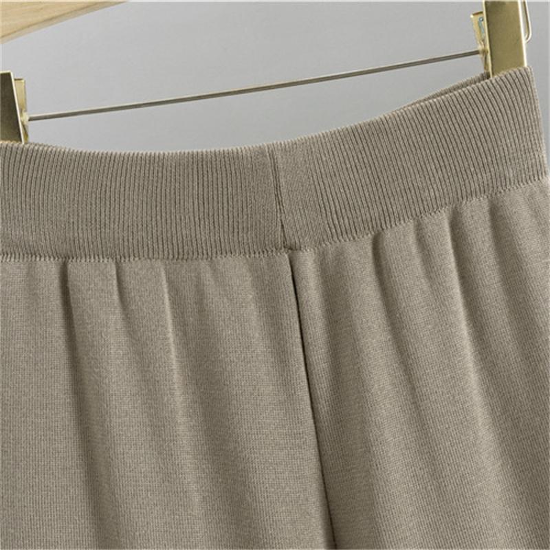 Autumn And Winter Lazy Temperament Knitted Suit Sleeveless Vest Sweater Cardigan Pants Three Piece Set