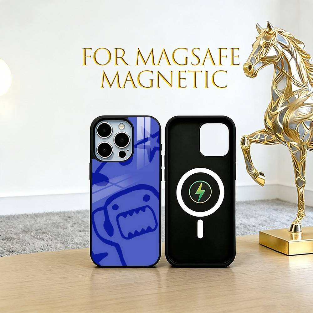 

D-Domo-kun Japan Phone Case For iPhone17,16,15,14,13,12,11 Plus,Pro Magnetic For Magsafe Wireless Charging iPhone16