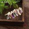 Color Painted Oil Geometric Petal Elastic Bracelet Fashion Irregular Flower Ladies Premium Bracelet