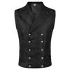 Men's Vests Medieval-style Vintage Costume Tuxedo Sleeveless Vests European Vintage Stage Halloween Costume Gothic Jacket Set