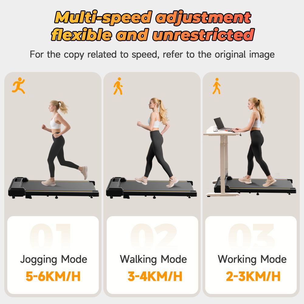 JT31 Smart Walking Pad Treadmill with APP Control 1–6KM/H Speed LED Display Remote Control Compact Home Office Treadmill