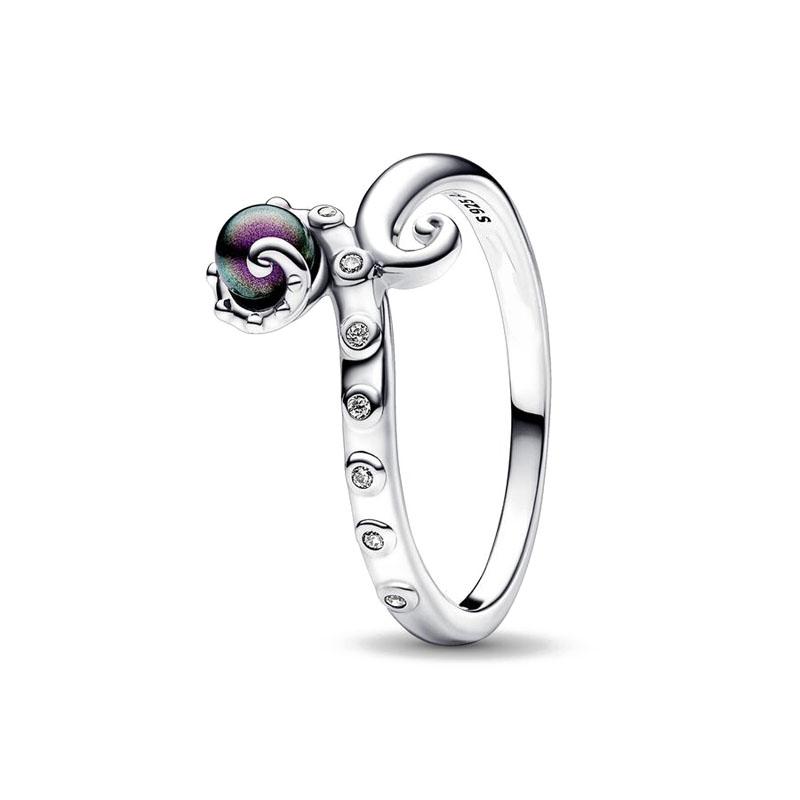 925 Silver Blue, Green, Heart-Shaped Square Ring Suitable For Women's Exquisite Jewelry At Wedding Parties