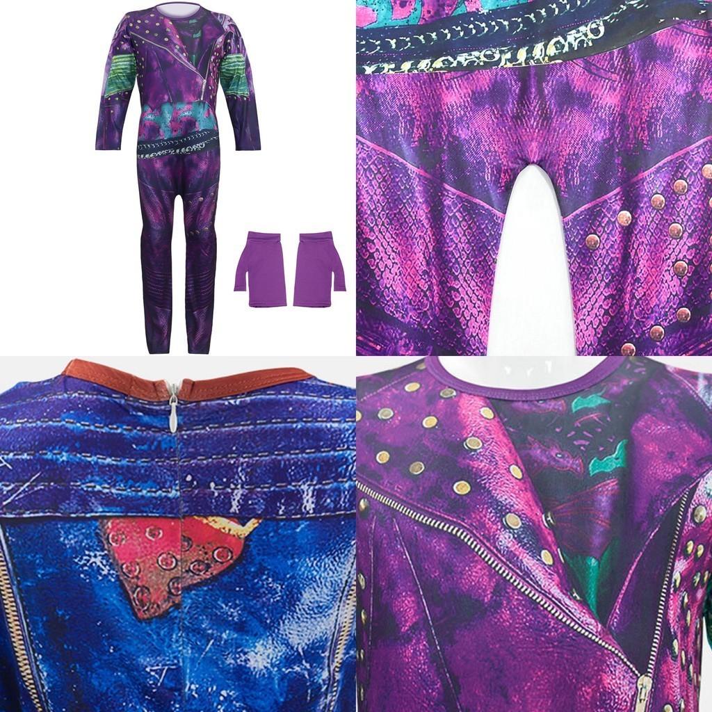 Descendants 3 Mal And Audrey Cosplay Costume For Kids Perfect For Halloween Parties