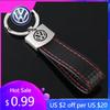 2026 Quente Para Volkswagen VW Couro Logo do Carro Chaveiro para Volkswagen Golf Adesivo Jetta Touareg Tiguan Polo Bora Sagitar TACQUA S