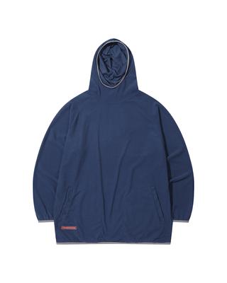 Themuseumvisitor Sports Label Fleece Anorak (Navy)