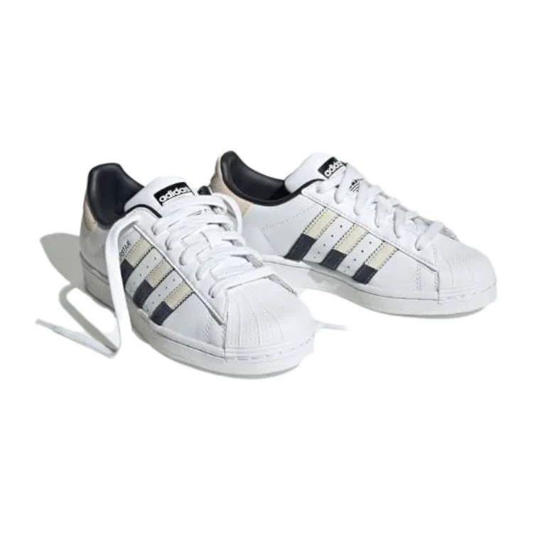 Adidas Originals Superstar Casual Versatile Low-Top Kids Sneakers Kids sneakers Off-White HQ8730
