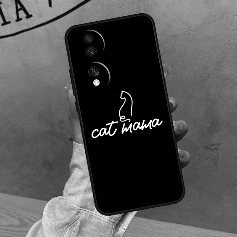 

Забавный Милый Кот Лайн-Арт Чехол Для Honor Magic 8 5 6 7 Lite 200 400 Pro 50 70 90 X8c X8b X9a X9b X9c X9d Win RT Обложка Honor X9c