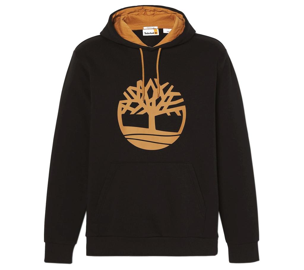 Timberland Tree Logo Hoodie - Herren Kapuzenpullover Schwarz TB0A626U-001 ORIGINAL