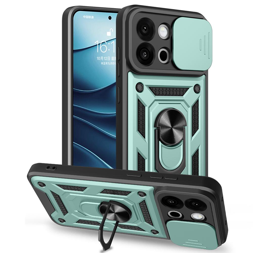 AMORUS For OnePlus 13s 5G/13T 5G Case Kickstand PC+TPU Phone Cover with Camera Lens Slider