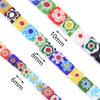 Thousand Flower Lampwork Beads Colored Square Spacer Loose Beads Glass Beads For Jewelry Making DIY Crafts Bracelet Findings