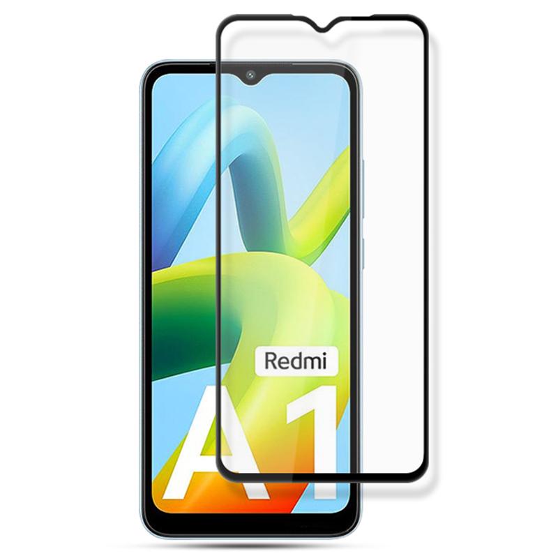 

MOCOLO For Xiaomi Redmi A1 4G/A2 4G Silk Printing Full Glue Tempered Glass Screen Protector Anti-explosion Film Black