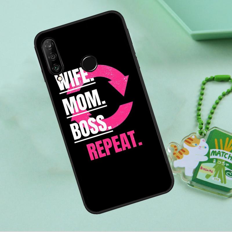 Wife Mom Boss Quotes For Huawei Nova 10 9 SE 5T 12s 12i 11i Y91 Y90 Y60 Y70 Y72 Y61 P20 P40 P30 Lite P60 Pro Case