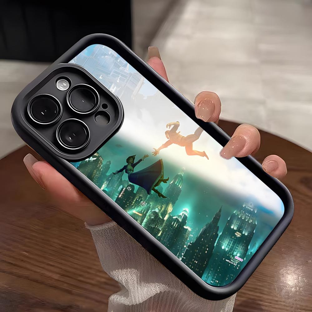 Game B-BioShock Phone Case For IPhone 17 Pro Max 15 Pro 16 14 Plus 12 13 Mini 11 Pro Shockproof Soft Cover