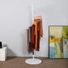 Multifunctional Clothing Store Floor Display Shelf Large Capacity Spiral Iron Scarf Rack Clothing Bag Display Stand