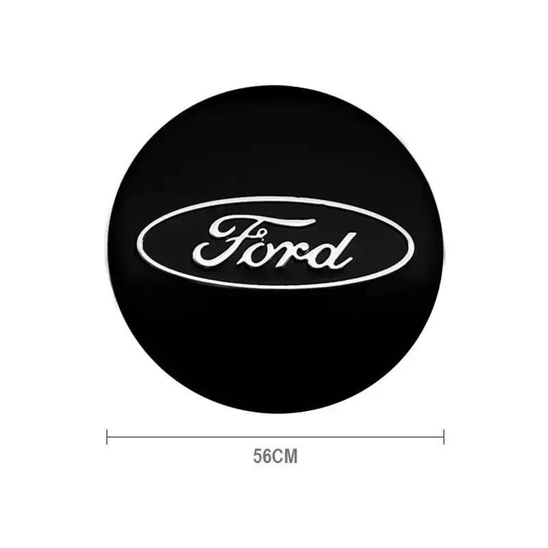 Bilklistermärke 2025 Het 4 st 56mm 60mm Bilfälgnavkåpa För Ford Ranger Focus Kuga Mustang Mondeo Fusion Esco Fälgskydd Emblem