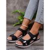Ladies' Elegant Mary Jane Sandals - Adjustable Ankle Strap, Breathable Toe and Cushioned Insole, Summer Beach Slope Heel Design Open Toe Sandals