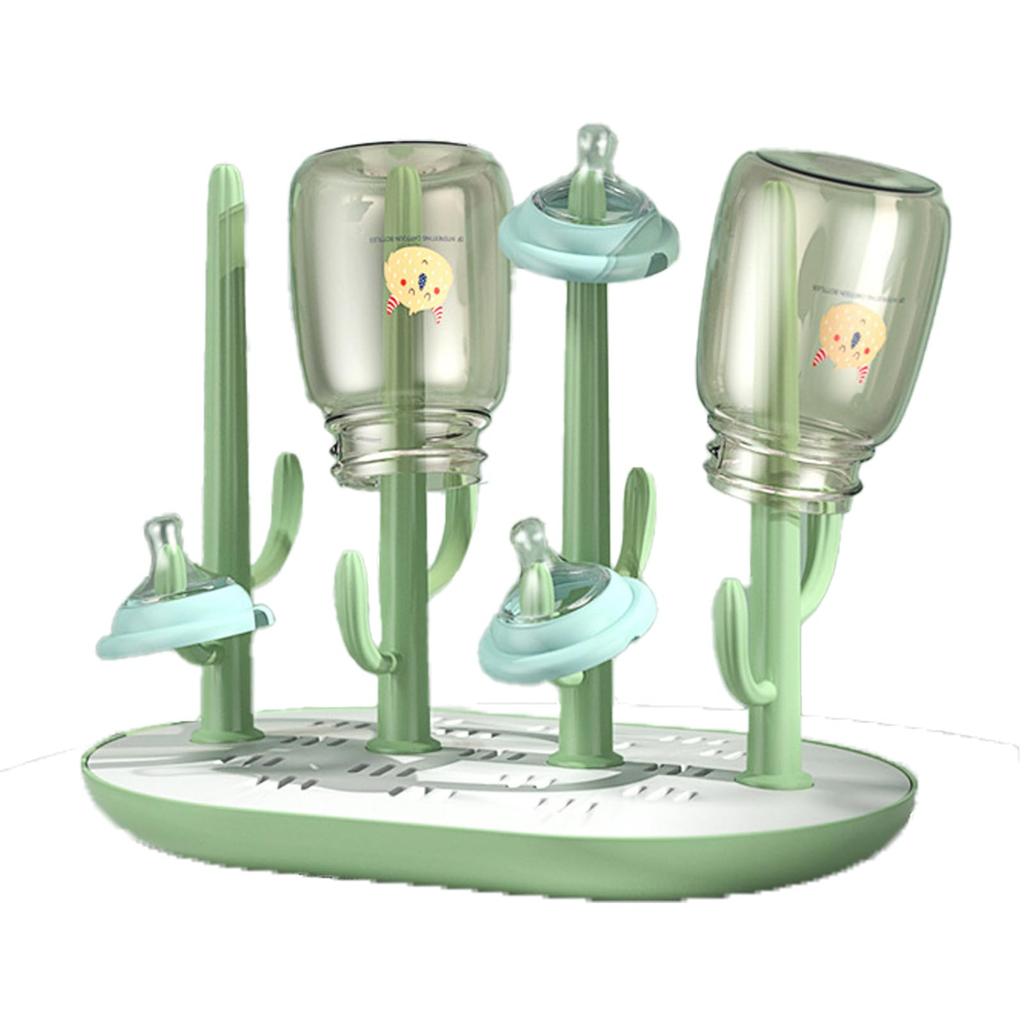 Aristal Baby Bottle Drying with Baby Baby Gift Rack, Stand, Quick-Drying, Tray, Supplies, (Green)