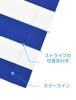 Zengjo Men's Striped T-Shirt (Blue and White, Thick, Size S)