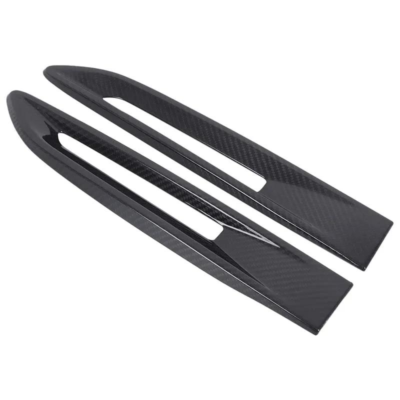 

For Jaguar XF XE F-PACE Real Carbon Fiber Car Side Fender Vent Trim Cover Fender Side Air Outlet Cover Trim Car Accessories