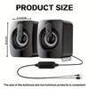 Computer Speakers PC Sound Box HIFI Stereo Microphone USB Wired Caixa De Som with LED Light For Desktop Computer
