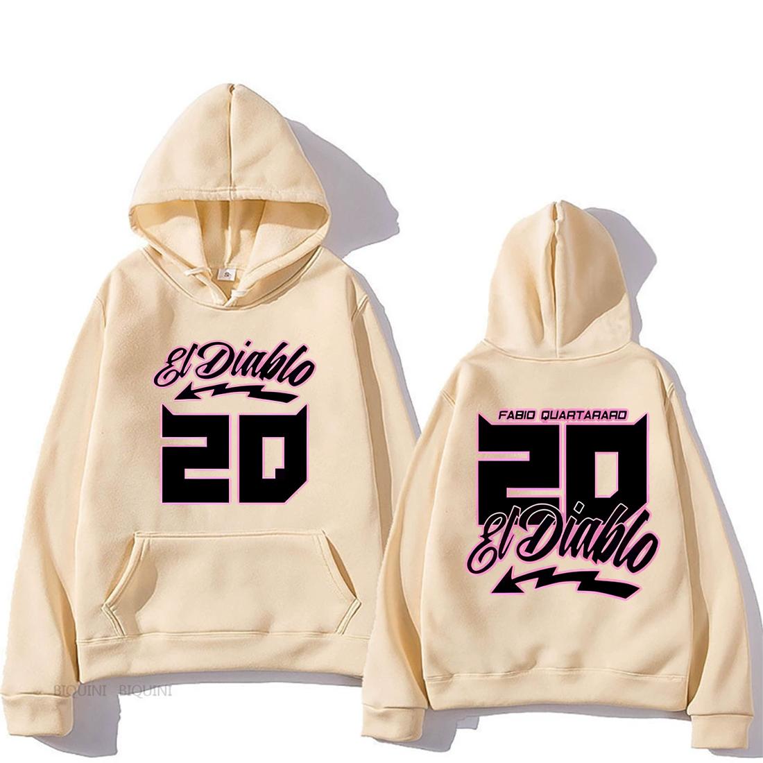 

Fabio Quartararo new in Printed Hoodie Men Women hip hop streetwear Fleece Long Sleeve vintage Sweaters Autumn Casual pullovers M
