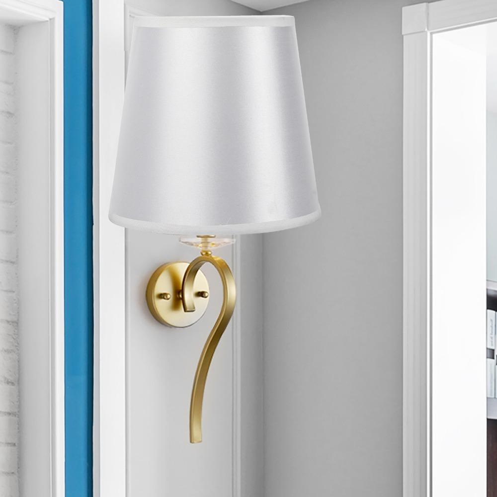 

6PCS Fabric Wall Light Chandelier Clip On Light Fixture Modern Fabric Lamp Shade Home Decoration