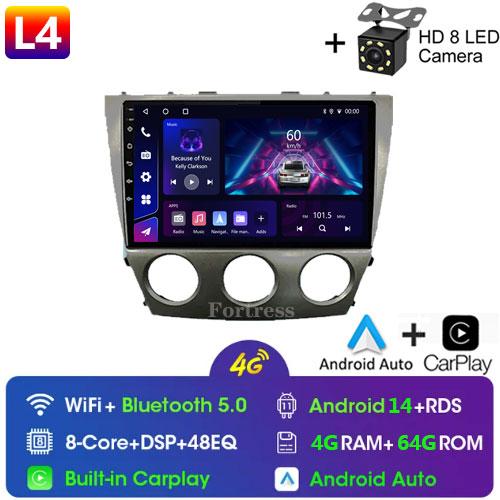 8 CORE Car Radio 2 Din Android 13 For Toyota Camry 40 2007-2011 Autoradio Multimedia Blu-ray IPS Screen Navigation GPS Carplay