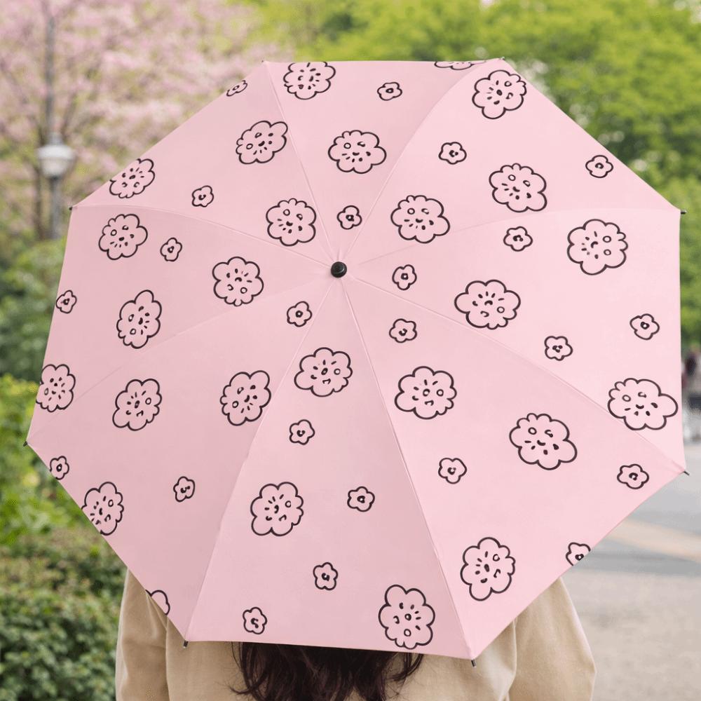 Cartoon Pattern Portable Folding Umbrella Fully Automatic Dual Use Umbrella  Outdoor Activities