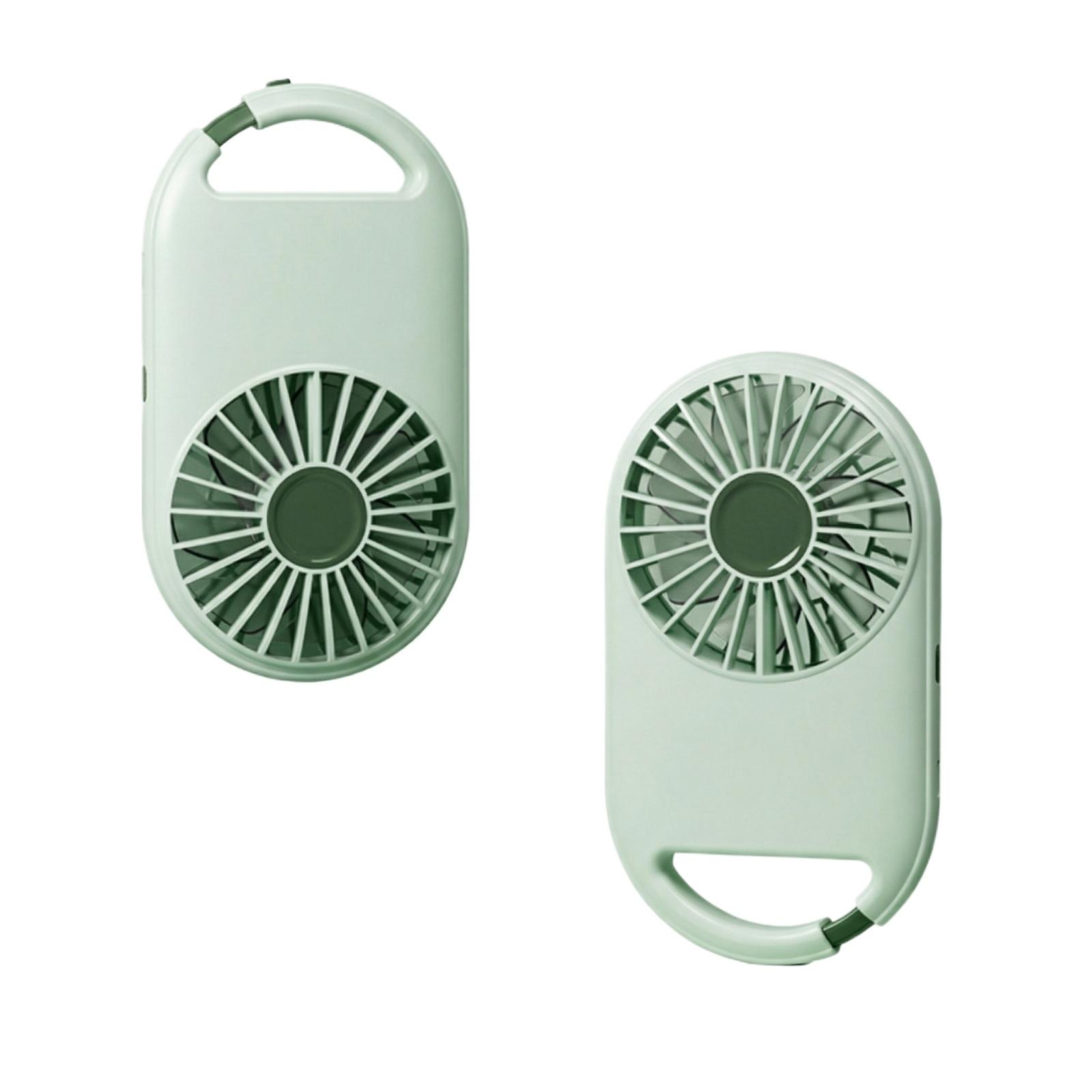 Handheld USB Fan, Portable Outdoor Carabiner One Size