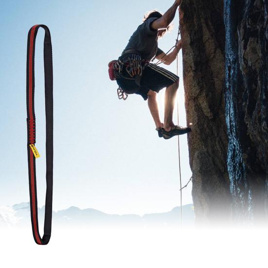 Climbing Strap Wear-resistant Strong Load-bearing Thicker Universal Mountaineering Rappelling Rescue Webbing Gear