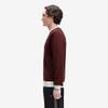 FRED PERRY [Sharp] Contrast Tip Knit - Oxblood Afpm253K316-597