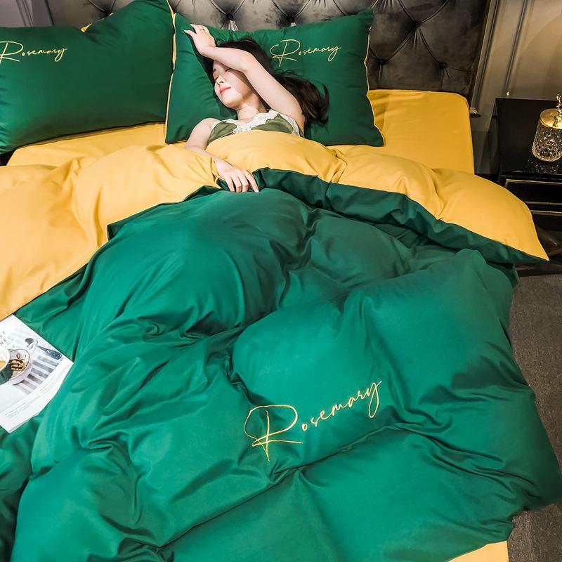 Hochwertiges Reines Baumwoll-Bettwäsche-Set für den Sommer - Exklusives 3-teiliges Set für Studenten, Wohnheime und Babyzimmer