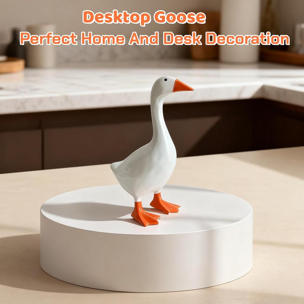 7 Inch Desk Goose   Mini Desk Goose for Office   Home  Desktop Goose Gift for Friends and Family