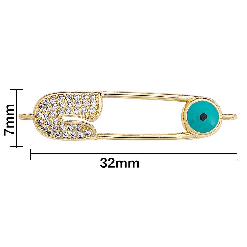 1ks módní měděný spojovací kus pro výrobu šperků DIY náramek náhrdelník