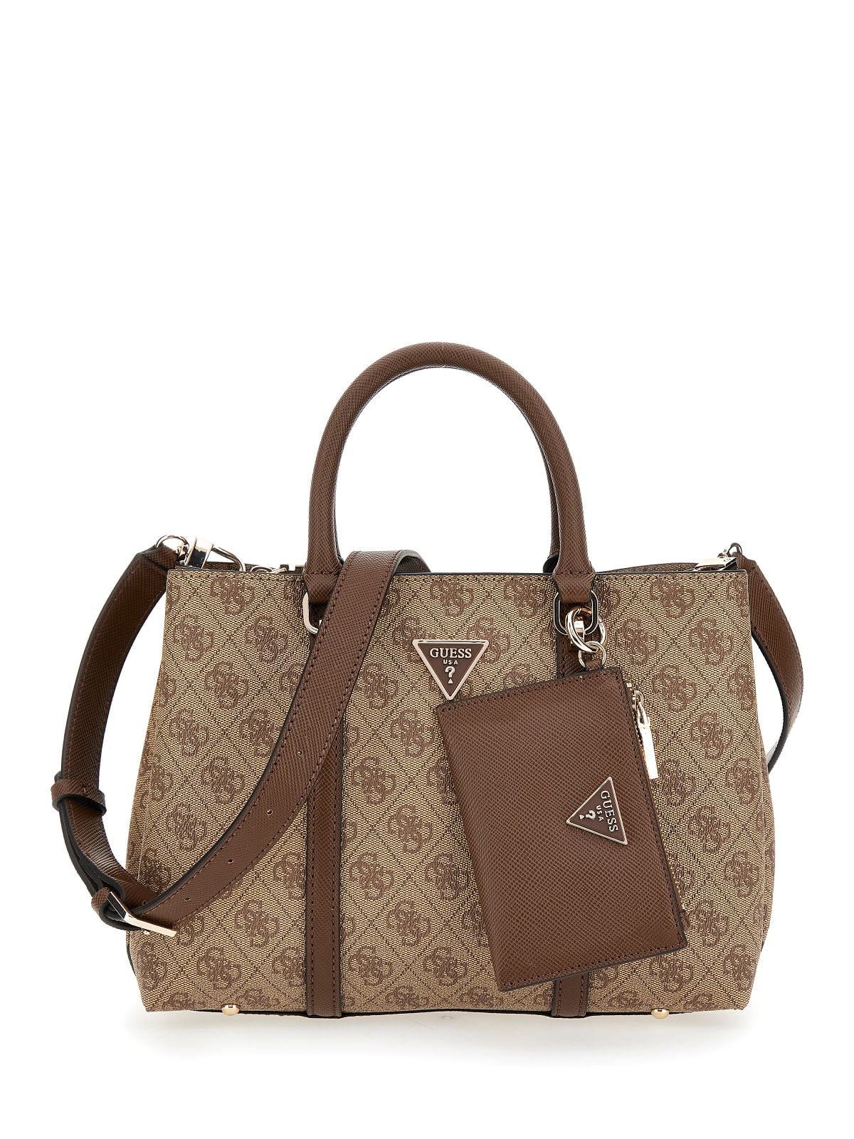 

Guess Eco Handbags Brenton Latte Logo/коричневый ESG896806
